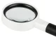 Classic Magnifying Glass with 50mm Glass Lens, 7x Magnification, Black/White
