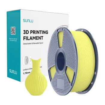 Sunlu PLA Classic LY 3D Printer Filament, 1.75 mm, 1 kg, Lemon