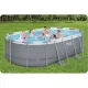 Bestway Power Steel Above Ground Frame Pool Set 14\' x 8\'2\" x 39.5\" 11-in-1 56620