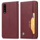 Huawei P20 2018 (EML-L29) PU Leather Wallet Book Case Cover, Wine Red | Чехол Кошелёк Книжка для...