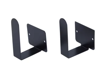 Wall-Mounted Holder for Pot Lids and Cutting Boards, Metal, 2 Pcs, Black