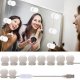 Hollywood Style Vanity Mirror Makeup Dimmable LED Lamps Lights, 10 Pieces