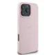 Guess Grained Gold Ring MagSafe Case for iPhone 15 Pro Max 6.7\" - Pink