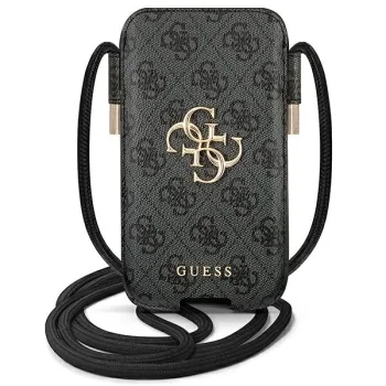 Guess 4G Big Metal Logo Phone Handbag 6.7" Grey
