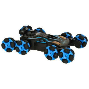 Remote Control Car with Lights and Music, Black/Blue
