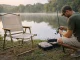 Folding Camping Chair for Patio and Balcony Sturdy, Beige