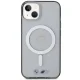 BMW iPhone 14 Case Silver Ring MagSafe, Transparent