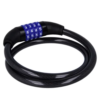 Forever Outdoor KYL-110 Spiral Combination Bike Lock, Black
