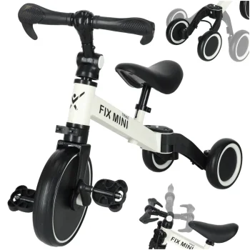 Trike Fix Mini 3-in-1 Multifunctional Kids Balance Bike, White