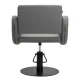 Hairdressing Chair Gabbiano Sewilla Grey with Black Base