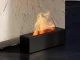 Ultrasonic Air Humidifier and Aromatherapy Diffuser with Flame Effect, Black