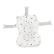 Collapsible Baby Bathtub with Pillow Insert and Thermometer, Gray