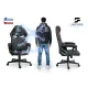 Ergonomic Swivel Gaming Chair Furon Sofotel Bucket Seat, black