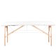 Balance 2-Segment Wooden Folding Massage Table, White