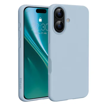 Silicone Case Etteri Silicone Mag for iPhone 17, Light Blue