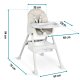 Ricokids Milo Baby High Chair with Tray, Grey