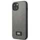 Karl Lagerfeld Saffiano Plaque Case for iPhone 13 mini, Silver