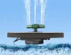Floating Solar RGB Fountain for Pools and Ponds, 18 cm