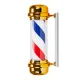 Gabbiano BB-02 Large Illuminated Barber Pole, Gold