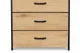3-Drawer Organizer Cabinet, Light Oak