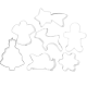 Christmas Cookie Cutter Set, 7 Pieces, Ruhhy 20423