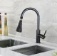 Black Swivel Kitchen Faucet Aerator