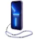 Guess Translucent Pearl Strap Case for iPhone 14 Pro, Violet