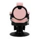 Gabbiano President Barber Chair Pink with Black Base