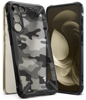 Samsung Galaxy S23+ Plus (SM-S916) Ringke Fusion X Case Cover Bumper, Camo Black