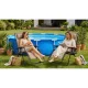 Sofotel Chillwell Folding Garden Lounger with Cushion, Beige