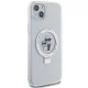 Karl Lagerfeld dėklas iPhone 15 Plus / 14 Plus 6.7\" Ring Stand MagSafe baltas