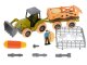 Set with children\'s tools in farm style + figures