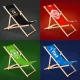 Greenblue GB183 Wooden Deck Chair with Custom Print