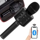 Wireless Karaoke Microphone with Bluetooth Speaker and Case