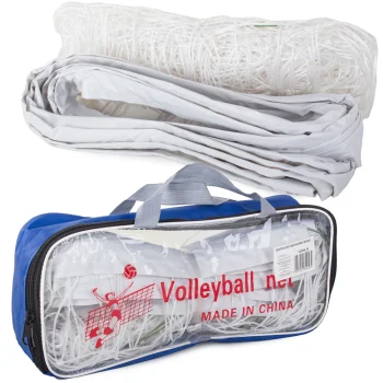 Volleyball Net with Tension Rope and Bag 9.5x1m, White