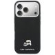 Karl Lagerfeld Karl & Choupette Head Pins Saffiano MagSafe Phone Case Cover iPhone 17 Pro Max - Black