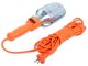 Workshop lamp with 10m cable and hook, 230V, orange