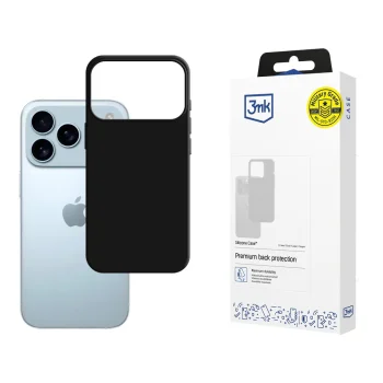 3mk Silicone Phone Case Cover iPhone 17 Pro - Black