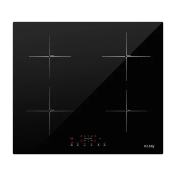 IsEasy LI4-20 Built-in Induction Cooktop, 4 Zones, Black