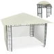 Plonos 4934 Garden Pavilion 3x3m with 4 Walls, Beige