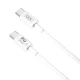 XO NB-Q190A USB Type C to USB Type C Data Charging Cable 60W, 1m, White