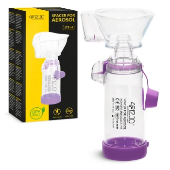 4Fizjo 1590 Inhalation Chamber with Masks, Purple