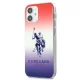 U.S. Polo Assn. iPhone 12 mini Case Gradient Pattern, Red/Blue