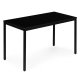 Kitchen Dining Table for 4-5 People 120x60 cm Computer Desk ModernHome, black