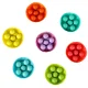 Wooden Bead Mosaic Educational Puzzle Montessori, 77 pcs