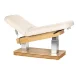 Electric SPA Beauty Bed Sillon Comfort with wood base, cream