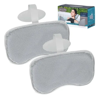Bestway 60316 Lay-Z-Spa Inflatable Pool Headrests, 2 pcs, Grey
