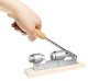 Steel Nutcracker on Wooden Stand (Adjustable)
