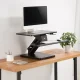 Maclean MC-882 Sit-Stand Desk Converter for Monitor and Keyboard, Black