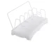 Dish Drainer for Pots and Lids, White